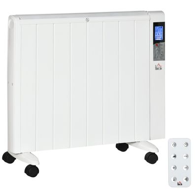Elektroheizung 2000W 4 Modi für 15 m² mit Fernbedienung Rollen und Schutz
