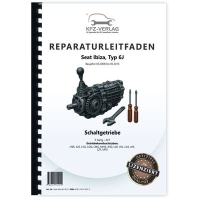 Seat Ibiza 6J 2008-2015 5 Gang Schaltgetriebe 02T Kupplung Reparaturanleitung