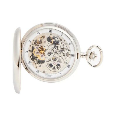 Rapport London - PW91 - Taschenuhr - Mechanisch - 52mm - silber - Double Hunter