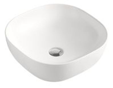 Beitz & Walz AqvaCeramica Aufsatzbecken "SlimRim" 420 x 420 mm weiß