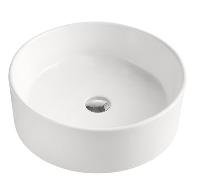 Beitz & Walz AqvaCeramica Aufsatzwaschtisch rund 460 mm weiß