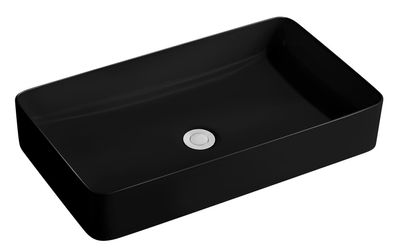 Beitz & Walz AqvaCeramica Aufsatzbecken "SlimRim" 605 x 350 mm mattschwarz