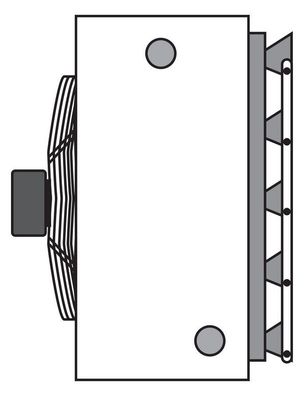 Wolf Induktionsjalousie für LH 25 Wandgerät, mit Handverstellung