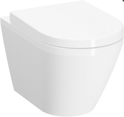 Vitra S100 Wand-Tiefspül-WC geschl. Form Ausld. 540mm randlos verdeckte Bef. weiß