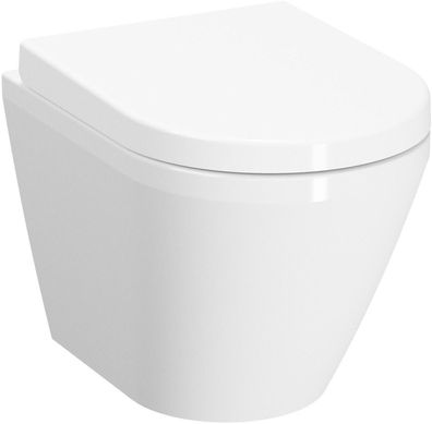 Vitra S100 Wand-Tiefspül-WC KompaktAusld. 495mm randlos verdeckte Bef. weiß
