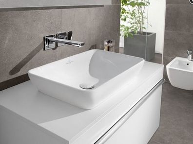 V+B Halbeinbau-Aufsatz-WT Venticello 550x360mm o. HL mit ÜL weiß ceramicplus