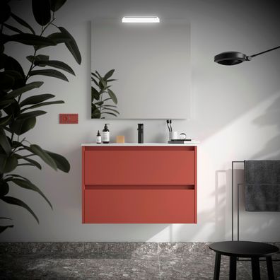 Salgar Noja Komplett-Set 900 2 Schubladen Red Satin