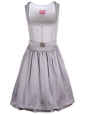 Dirndl Georgia 60cm Länge grau