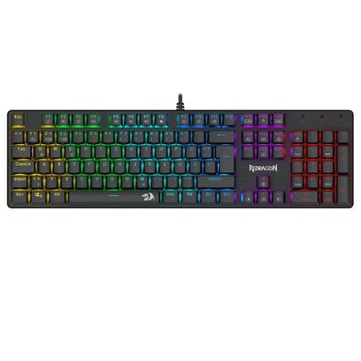 Redragon K671-DE 105-Tasten mit NumPad Rainbow Backlight Mechanische Tastatur Rot Sch
