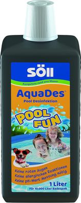 Söll Pool Desinfektion 1 Liter AquaDes für 10 Qbm