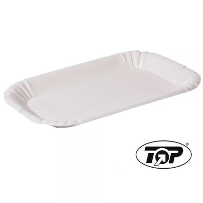 Papp-Pommesschalen - 15 x 23 x 2 cm - 100 Stück