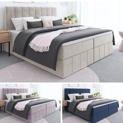 Bett Boxspringbett MEGII mit Bonell-Matratze
