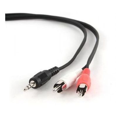 Gembird 1,5 m, 3,5 mm/2 x RCA, M/M Audiokabel Schwarz, Rot, Weiß