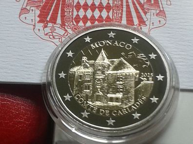 Original 2 euro 2025 PP Monaco Carlades Fürst Albert II. 2 euro Monaco 2025 PP