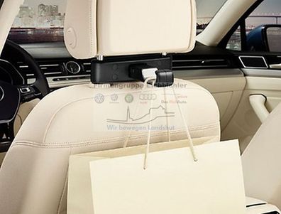 Original VW Haken für Kopfstütze Reise- & Komfort-System Taschenhaken 000061126B