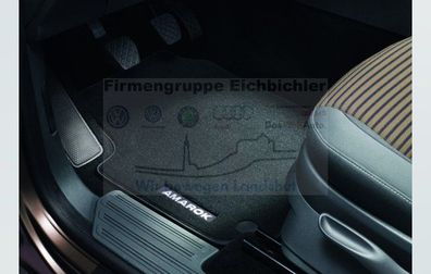 VW Original Zubehör Satz Textilfußmatte vorn & hinten Amarok 2H1061270 WGK