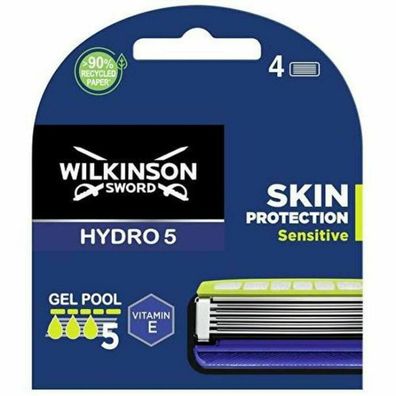 Wilkinson Sword Men Hydro5 Haut Protection Sensitive Ersatz-Rasierklingen 4 Stk