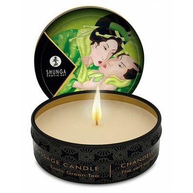 SHUNGA Massagekerze Chandelle A Massage Exotischer Grüner Tee 30ml