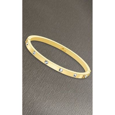 Solid gold-plated bracelet with crystals LS1846-2 / 2