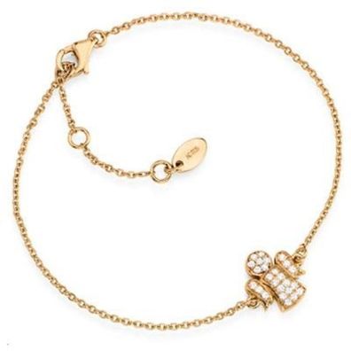 Original gold-plated bracelet with zircons Angels BRARB
