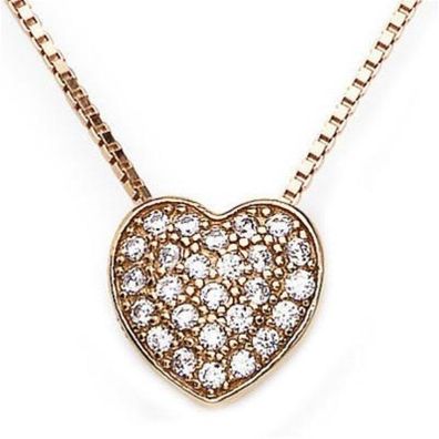 Original gold-plated necklace with Love CLPHR zircons