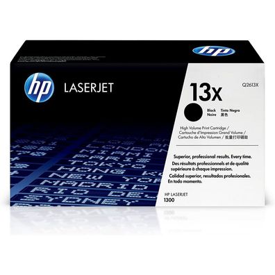 HP Cartridge No 13X HP13X HP 13X Black Schwarz (Q2613X)