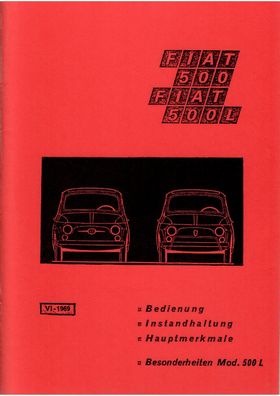 Reparaturanleitung Fiat 500 , Fiat 500 L, PKW, Auto, Oldtimer, Klassiker
