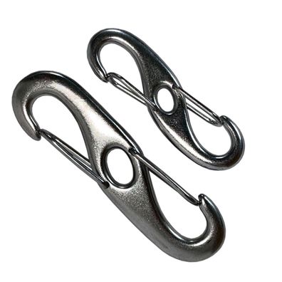 Doppelkarabiner Doppel Schnapphaken Karabiner V4A