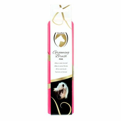 Excellent Horse Grooming Brush Medium rosa