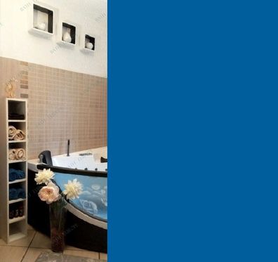 Duschvorhang Bio Electric Blau 120 x 200 cm. 100% PEVA blue