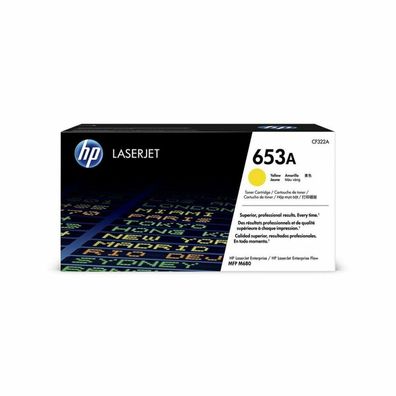 HP Cartridge No 653A HP653A HP 653A Yellow Gelb (CF322A)