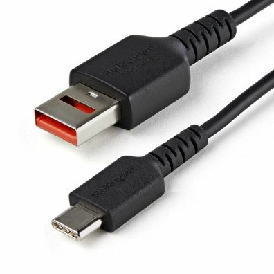 Startech. Com 3ft 1m Secure Charging Cable Usb-A To Usb-C Data Blocker Charge