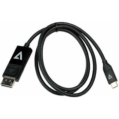 V7 Usb-C To Displayport 1.2 Adapter Cable, 2 Meter, Black