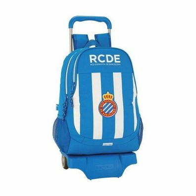 School Backpack With Wheels 905 Rcd Espanyol Blue White