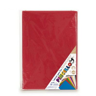 Carta Pincello Rosso Gomma Eva 65 X 0.2 X 45 Cm 10 Pezzi