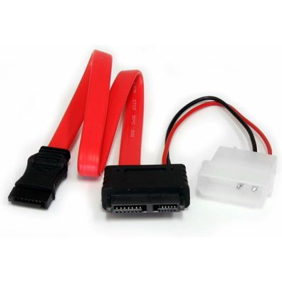 Startech. Com 12" Slimline Sata To Sata Adapter With Lp4 Power Cable