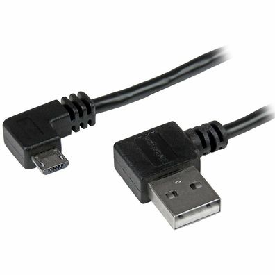 Startech. Com Micro-Usb Cable With Right Angle Connectors M/M 1m
