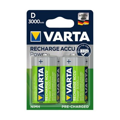 Akku-Batterien VARTA Power Mono 1,2V Größe D (VE= 2St.)