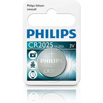 Philips Cr2025/01b Lithium Minicell 1 Pack
