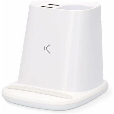 Wireless Charger, 10 W, With Stylus Pen, High Speed, 2 Usb Holders, Non-Slip
