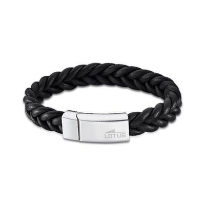 Black leather bracelet Men Basic LS2095-2 / 2