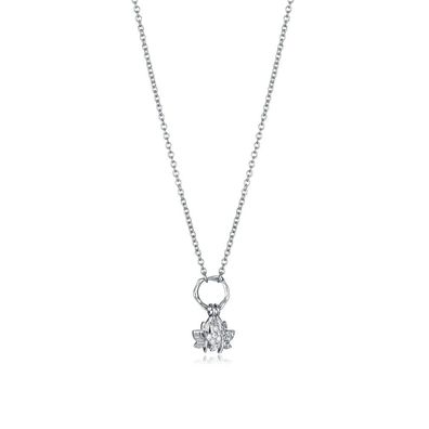Original silver necklace with pendants Trend 85026C000-30