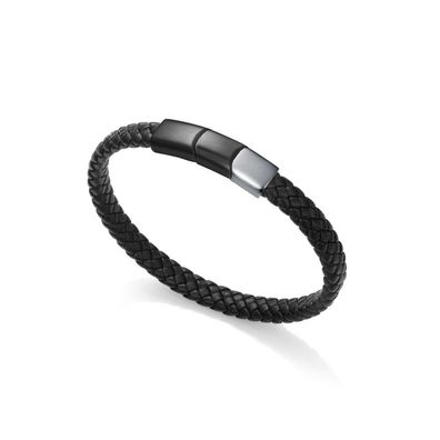 Modern leather bracelet for men Magnum 1329P09010