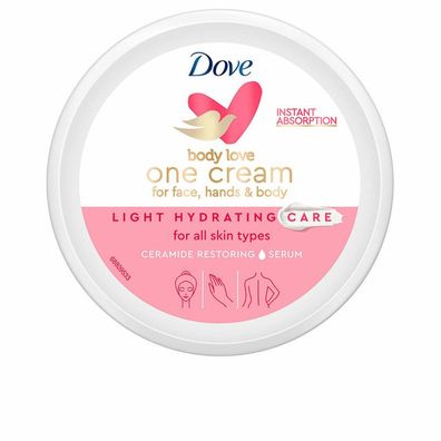 Dove Light Hydrating Cream Cara Cuerpo y Manos 250ml