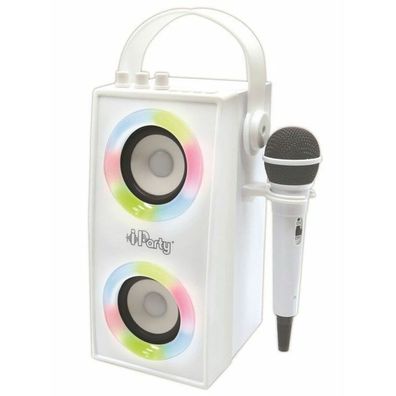 Lexibook Btp180z Iparty-Portable Bluetooth Speaker With Microphone, Light