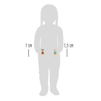 Biegepuppen-Familie aus Holz