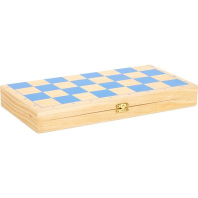 small foot Schach "Ritter" aus Holz, Reisespiel zum Klappen, ab 6 Jahren, 6084