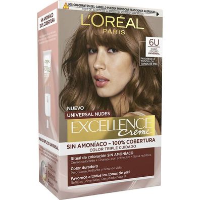 L'Oréal Professionnel Excellence creme universal nudes tinte #6u-dark blonde