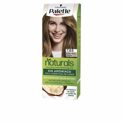 Palette Natural tinte #7.65-rubio medio dorado