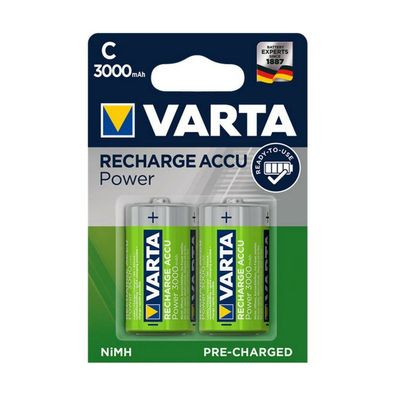 Akku-Batterien VARTA Power Baby 1,2V Größe C (VE= 2St.)